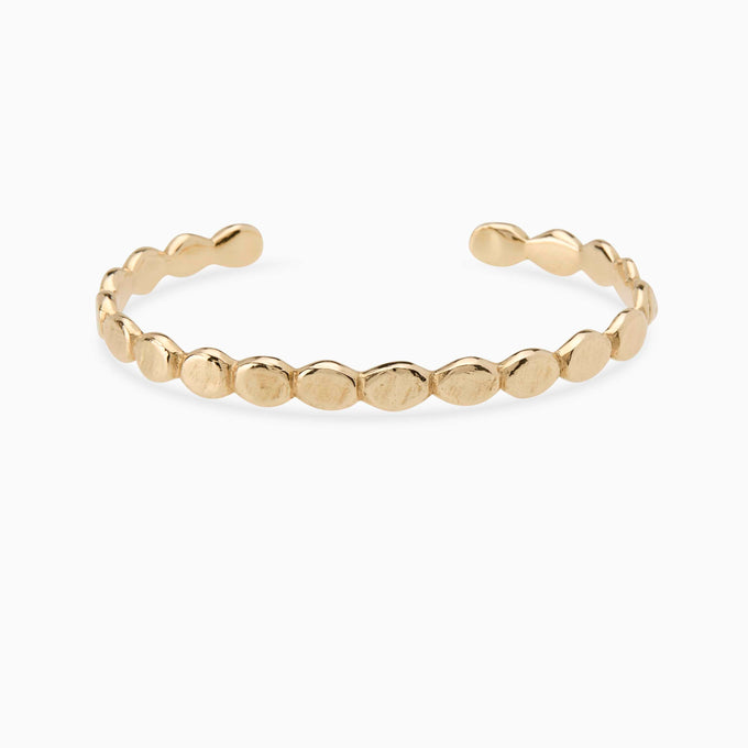 Pebble Cuff |Yellow Gold