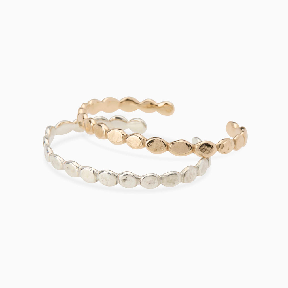 Pebble Cuff |Yellow Gold