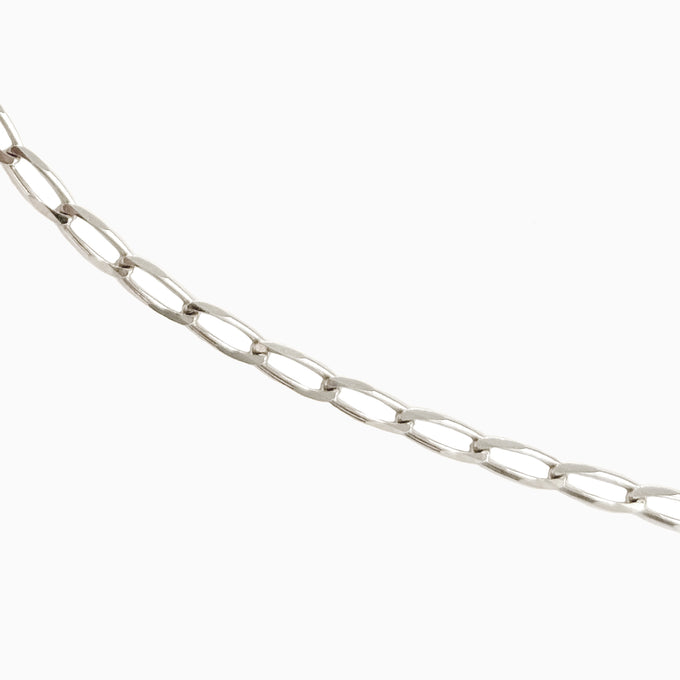 Fine Ribbon Link Bracelet | Silver