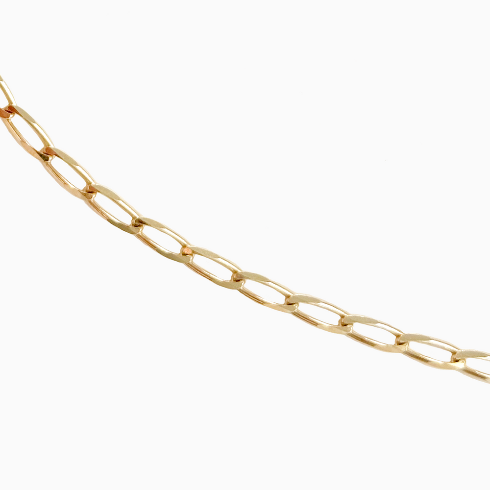 Fine Ribbon Link Bracelet | Yellow Gold