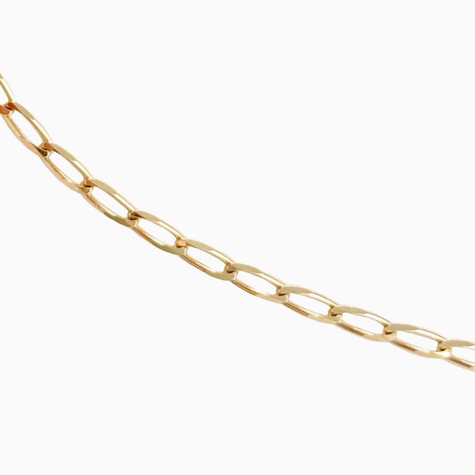 Fine Ribbon Link Bracelet | Yellow Gold