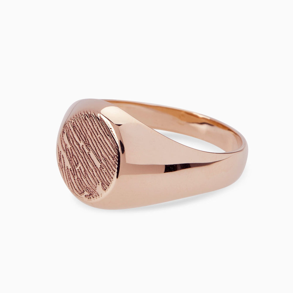 Signature Signet Ring | Rose Gold