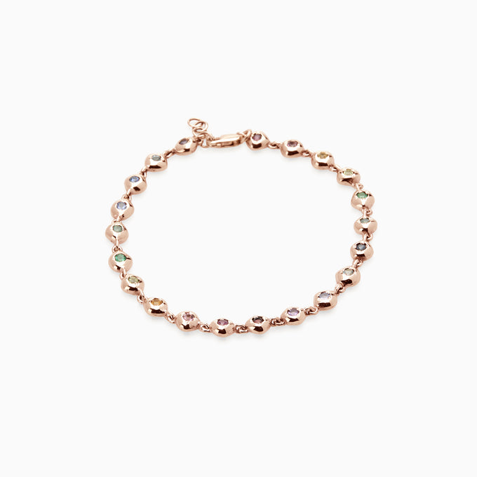 Collective Stone Bracelet | Rose Gold