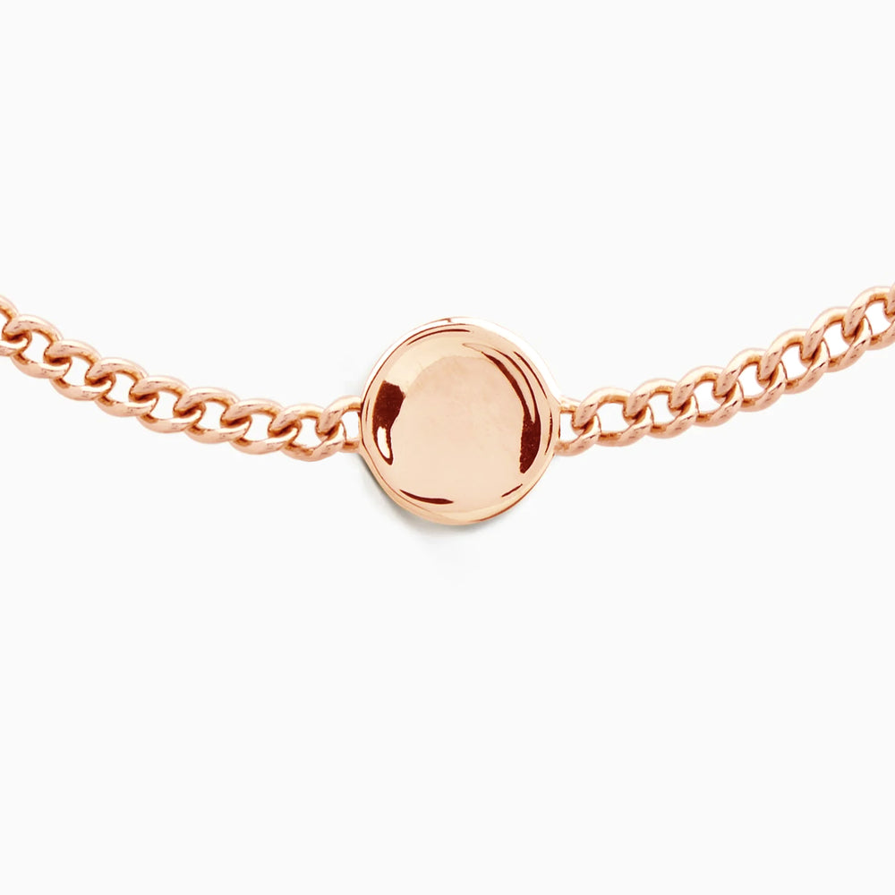 Custom Engraved Charm Bracelet | Rose Gold
