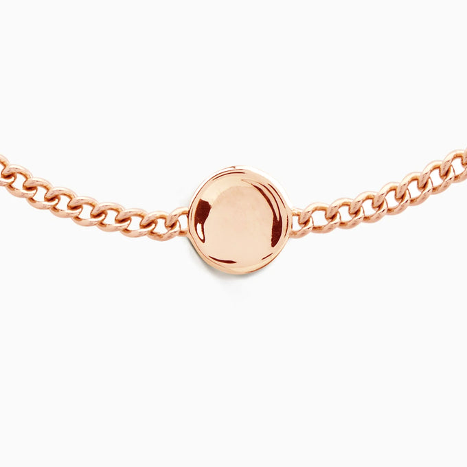 Custom Engraved Charm Bracelet | Rose Gold