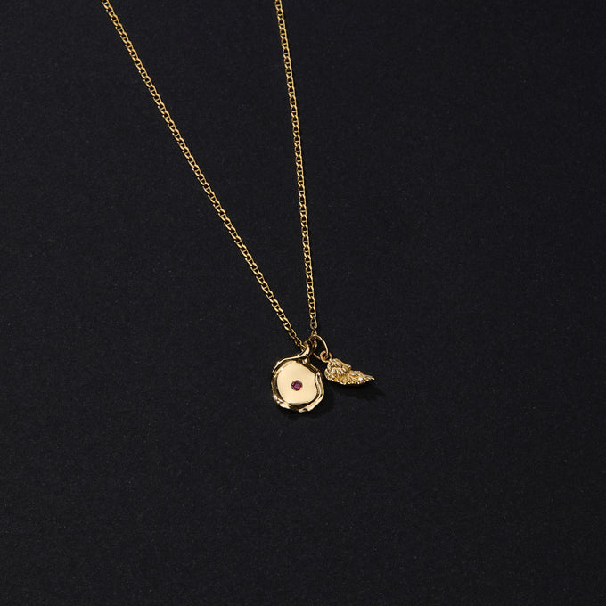 Angel Wing Charm | Yellow Gold