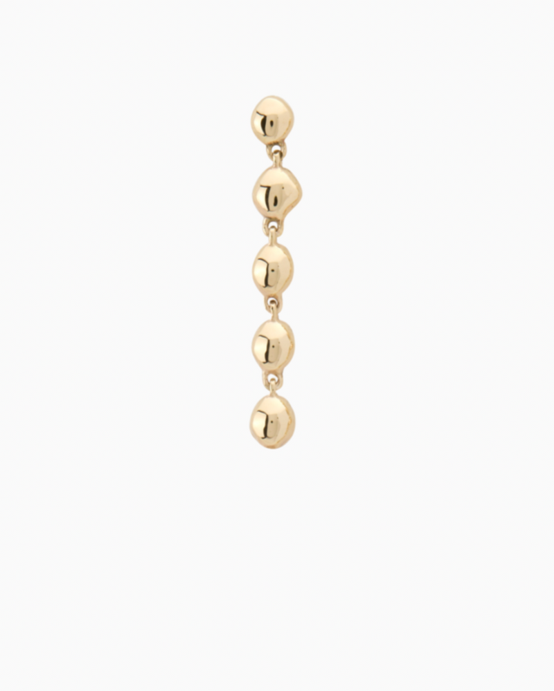 Ripple Drop Earring | Yellow Gold