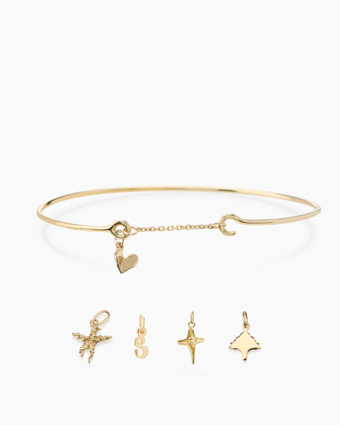 Pendant Weave Bracelet | Yellow Gold