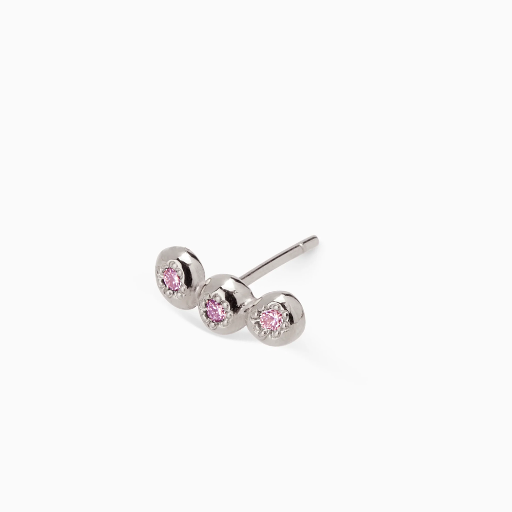 Collective Stone Stud | White Gold