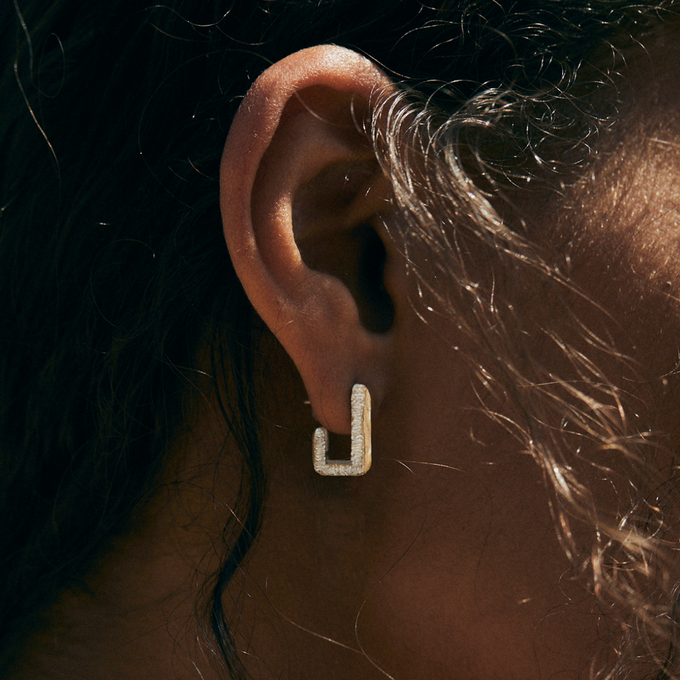 Mini Ember Earring | Silver