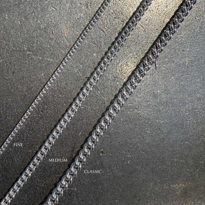 Curb Chain Necklace | Silver
