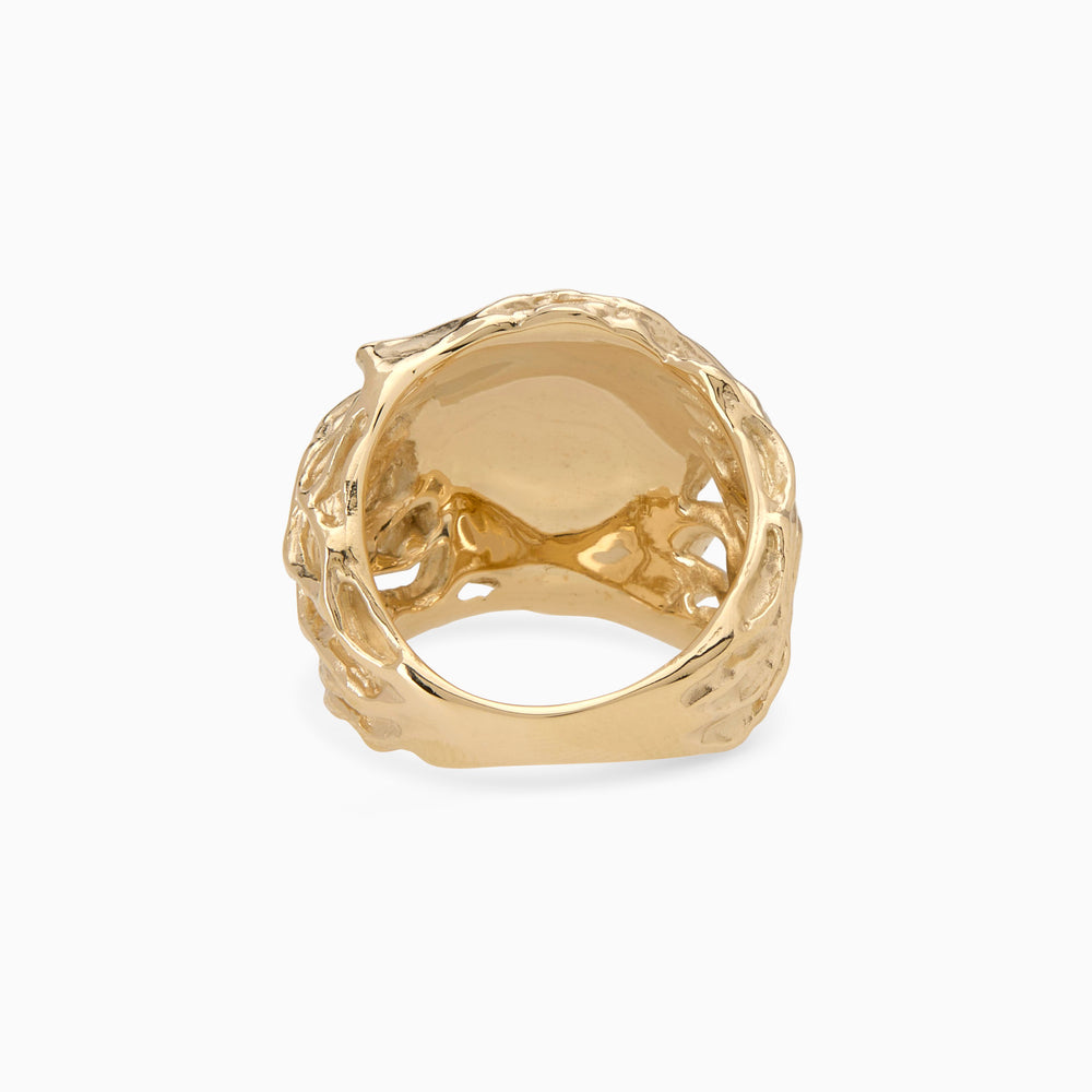 Ivy Signet Ring | Yellow Gold