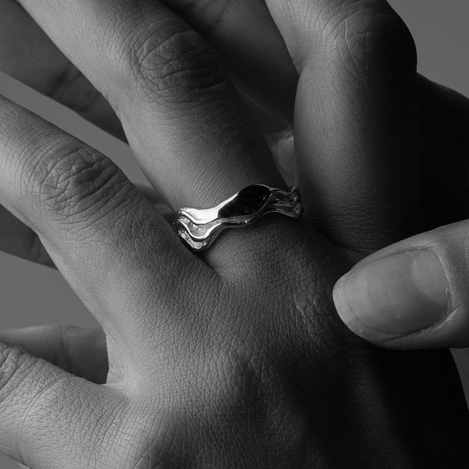 Sculpt Band Ring | Rose Gold