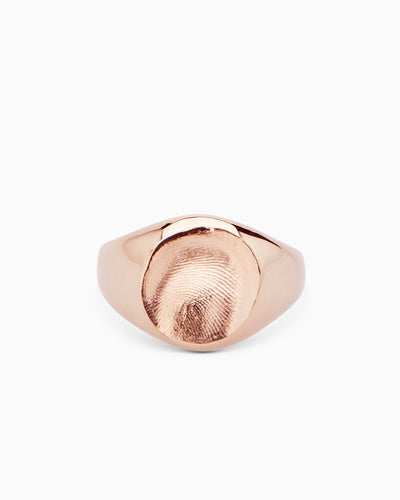 Impression Signet Ring | Rose Gold