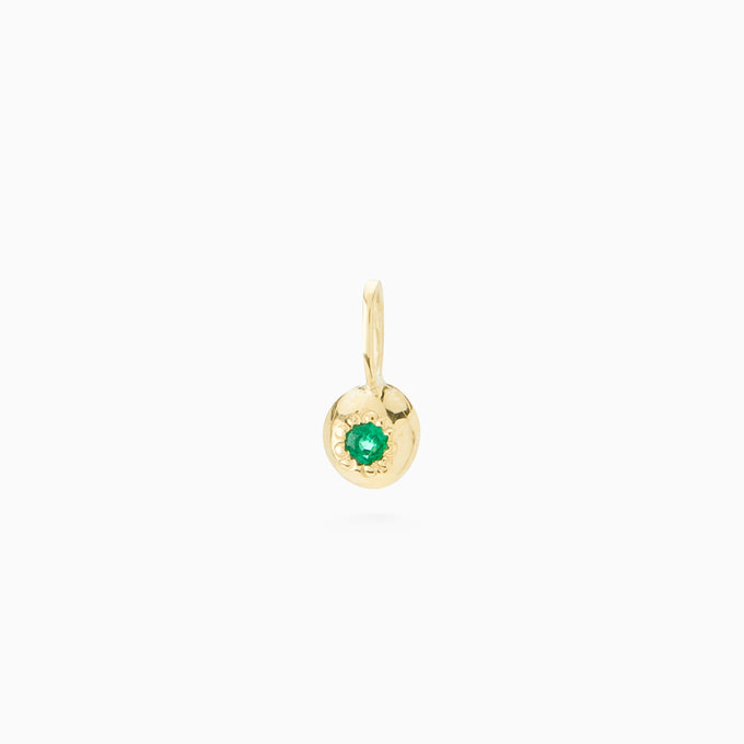 Tiny Birthstone Pendant | Yellow Gold