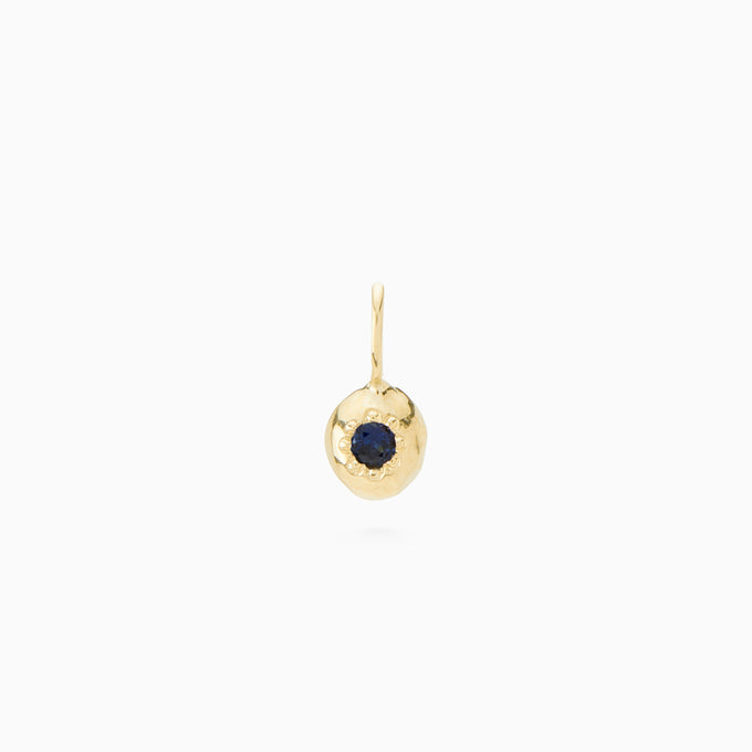 Tiny Birthstone Pendant | Yellow Gold