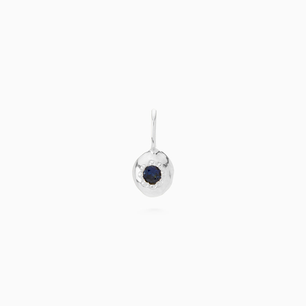 Tiny Birthstone Pendant | Silver