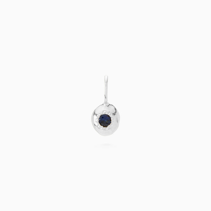 Tiny Birthstone Pendant | Silver