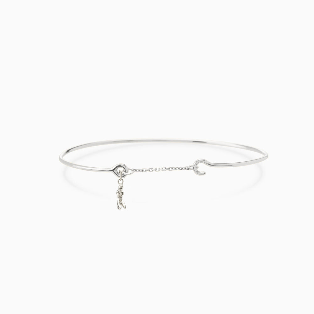 Pendant Weave Bracelet | Silver
