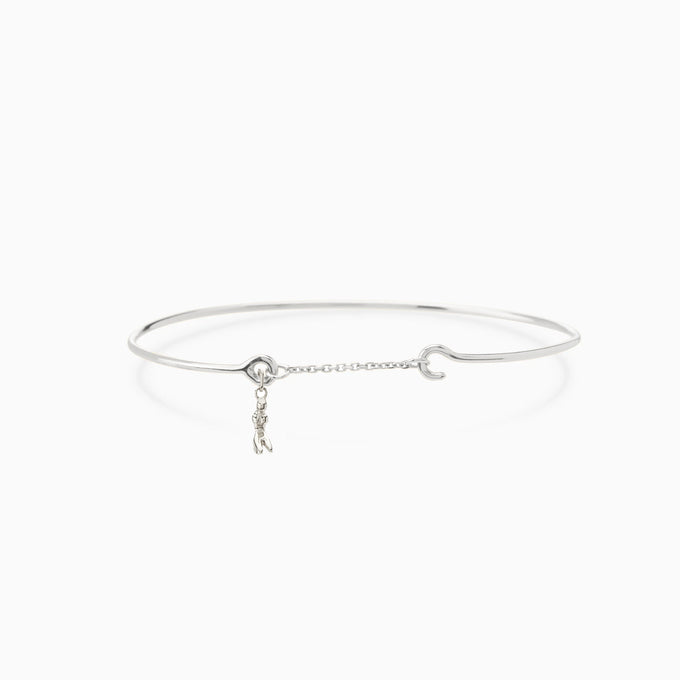 Pendant Weave Bracelet | Silver