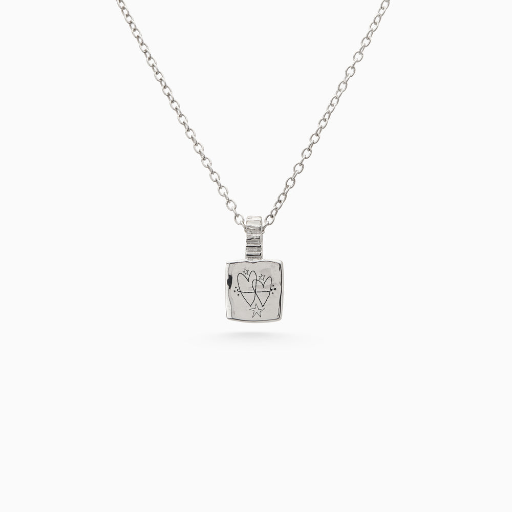Impression™ Slate Pendant | White Gold