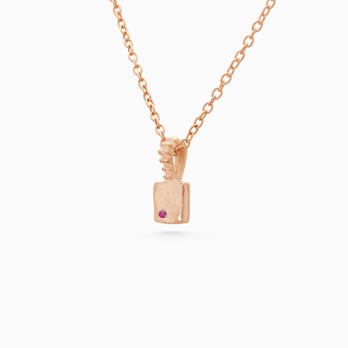 Impression™ Slate Pendant | Rose Gold
