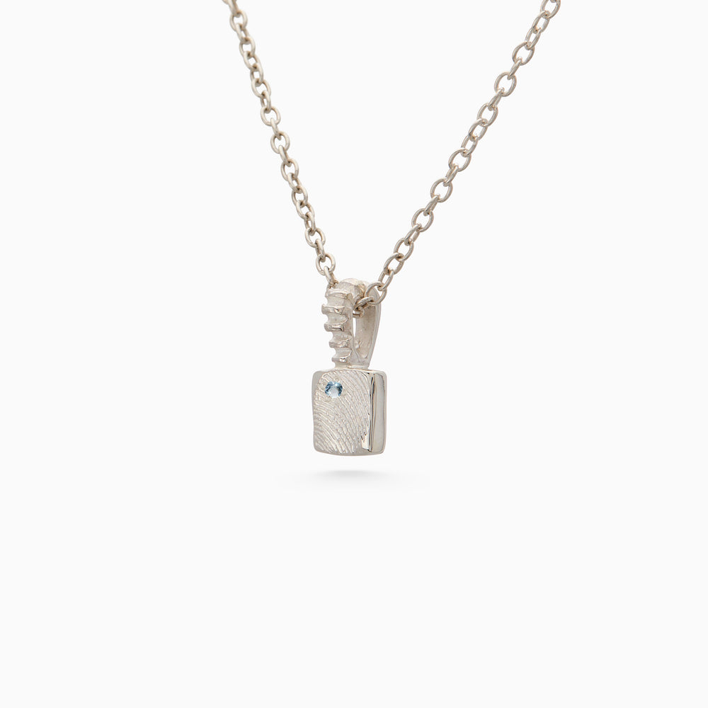 Impression™ Slate Pendant | White Gold