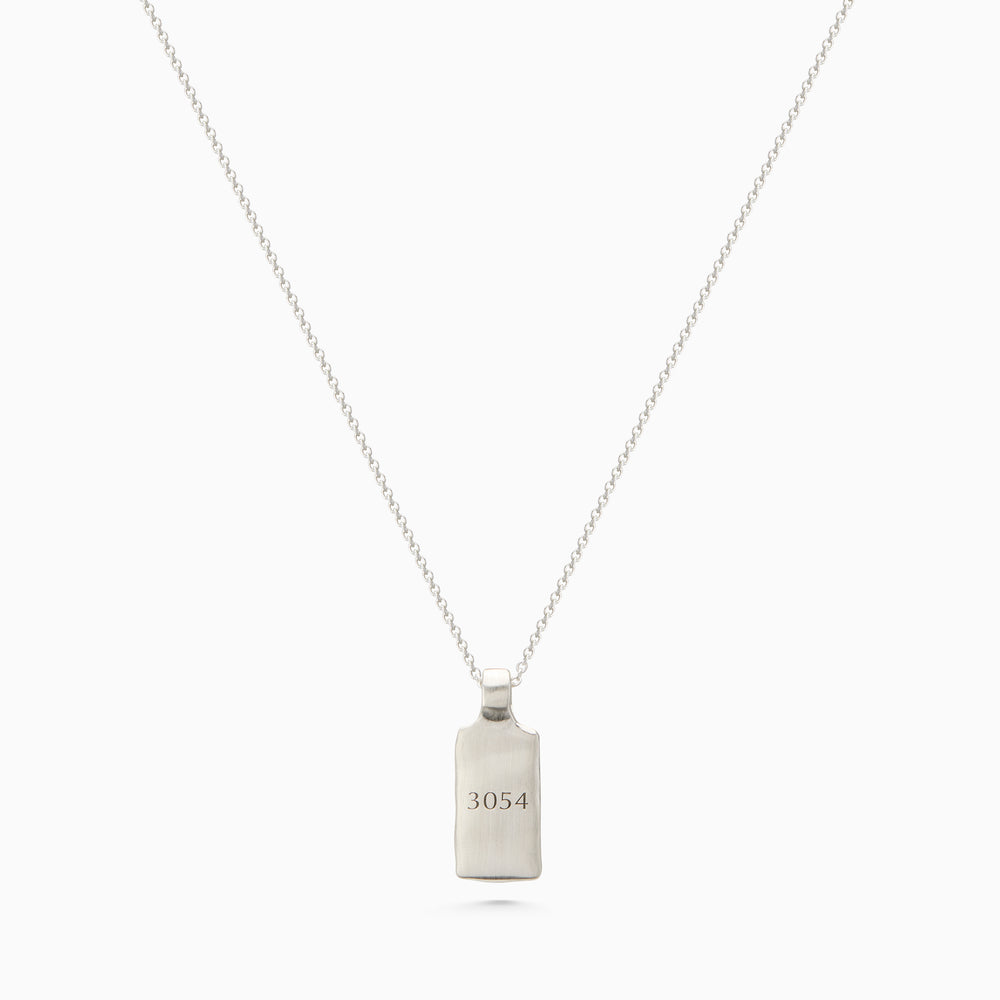Custom Organic Tag Wide | Silver