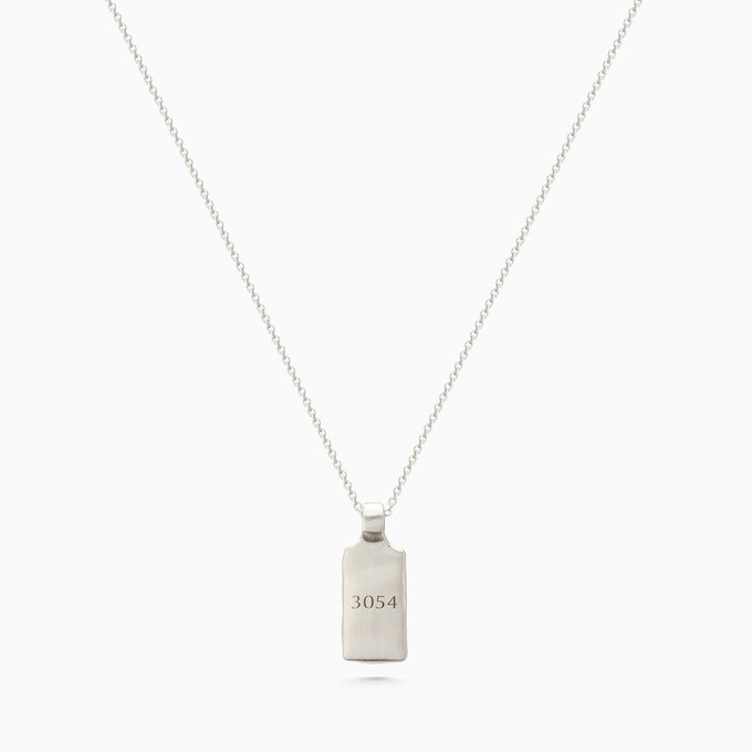 Custom Organic Tag Wide | Silver