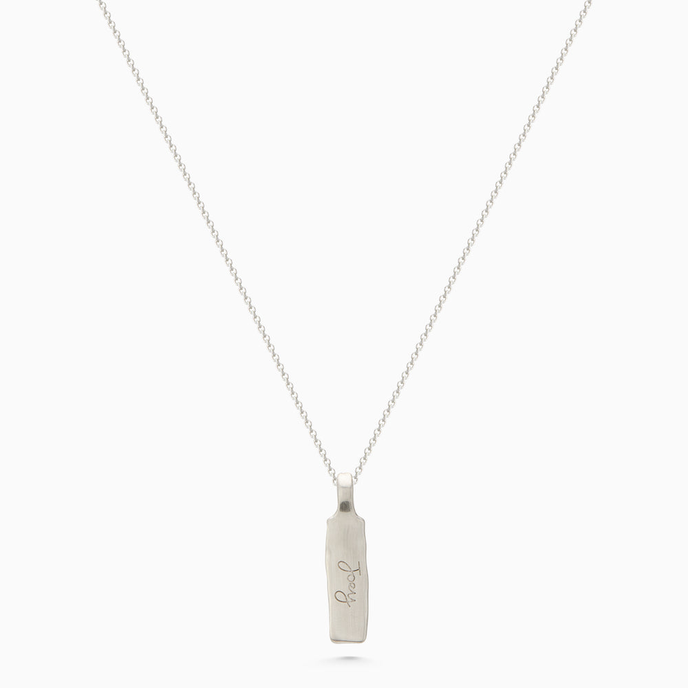 Custom Organic Tag Narrow | Silver