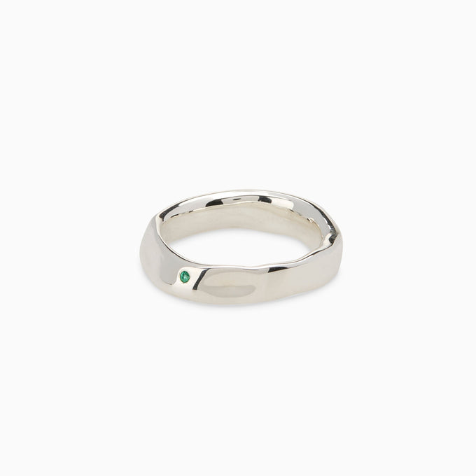 Swell Stone Ring | Silver