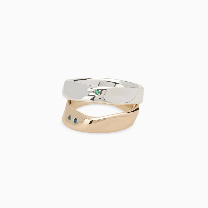 Swell Stone Ring | White Gold