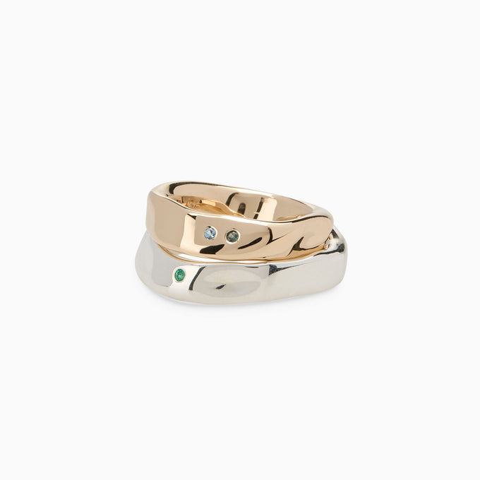 Swell Stone Ring | White Gold