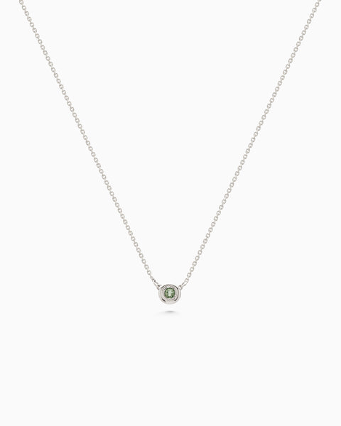 Pebble Stone Necklace | Silver