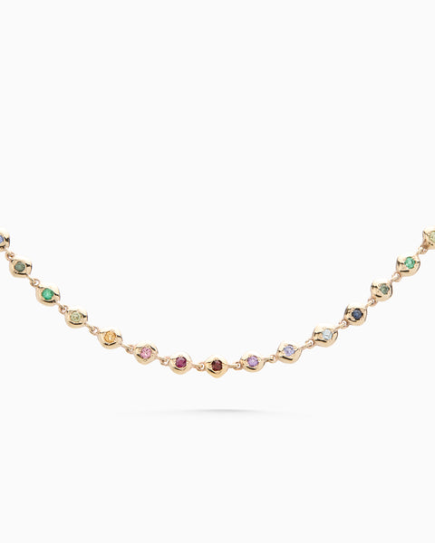 Collective Stone Necklace | Yellow Gold