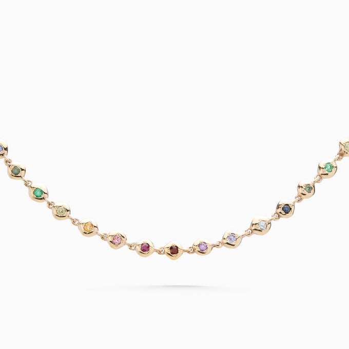 Collective Stone Necklace | Yellow Gold