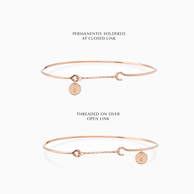 Pendant Weave Bracelet | Rose Gold