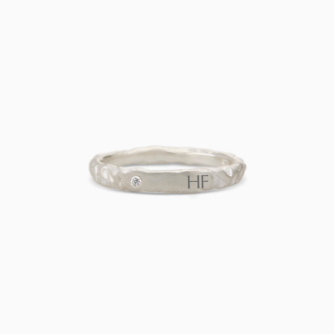 Custom Kindred Ring (Stones & Engraving) | Silver