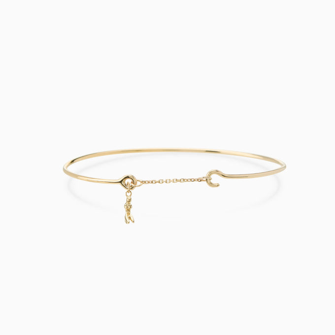 Pendant Weave Bracelet | Yellow Gold