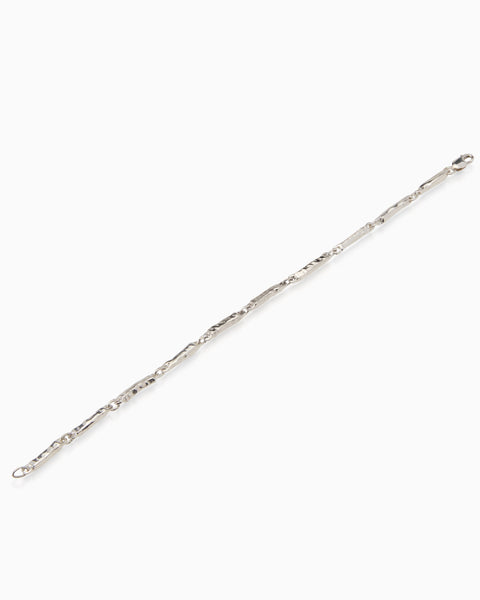 Classic Hammered Bracelet | Silver