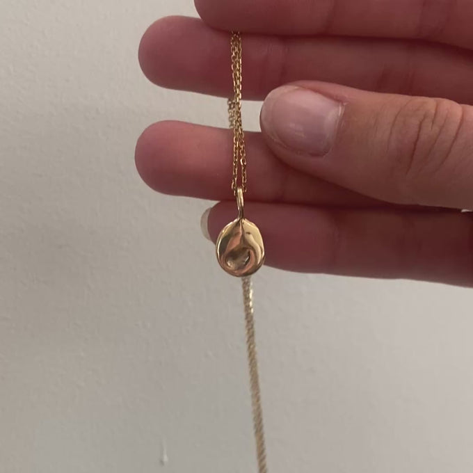 Ingot 2.0 Stone Pendant | Yellow Gold