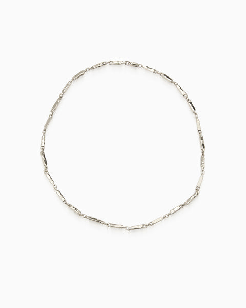 Delicate Hammered Necklace | Silver