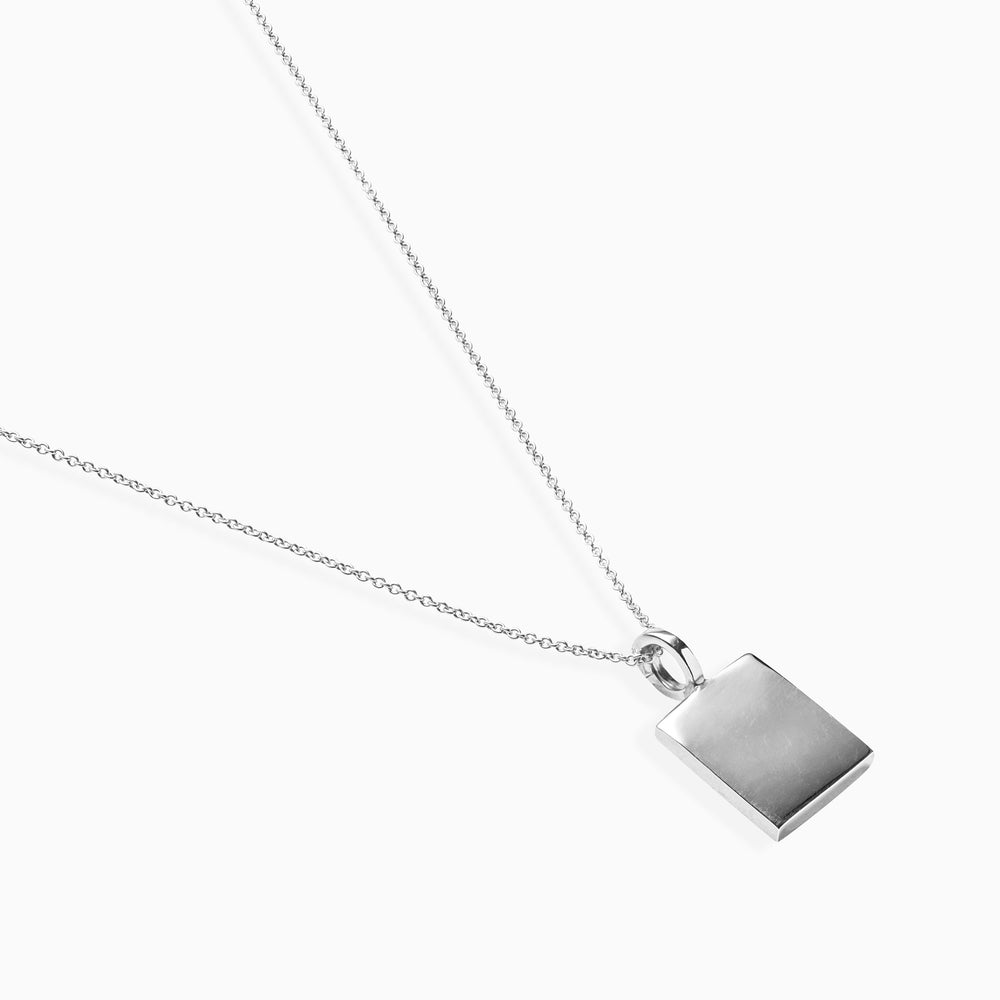 ID Tag Necklace | Silver