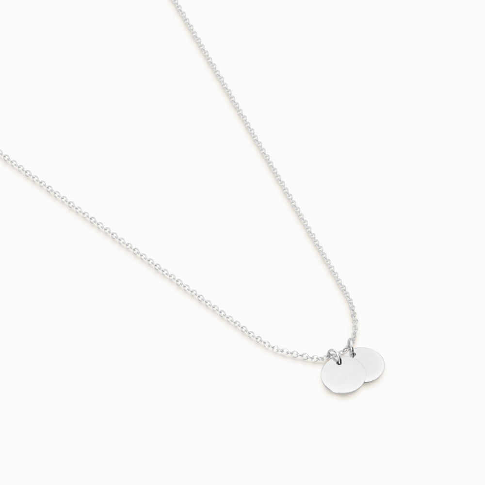 Disc Necklace | Silver