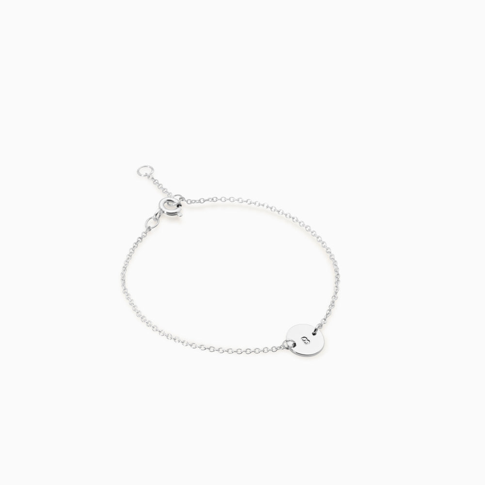 Personalised Plate Bracelet | Silver