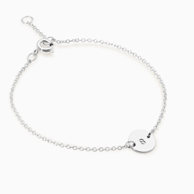 Personalised Plate Bracelet | Silver