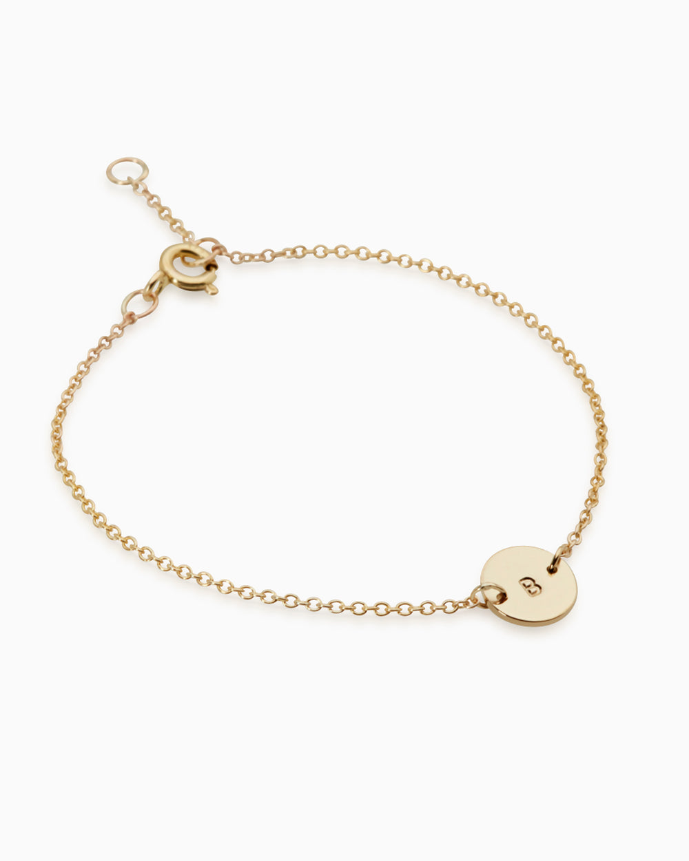 Personalised Plate Bracelet | Solid Yellow Gold