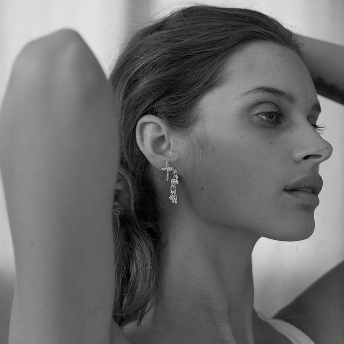 Cross Stud |  Silver