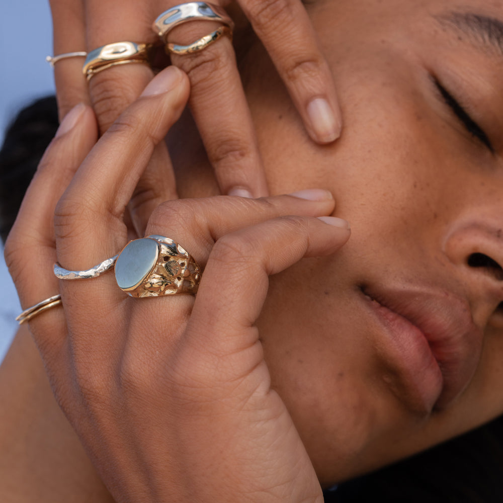 Reflection Ring | Solid Yellow Gold