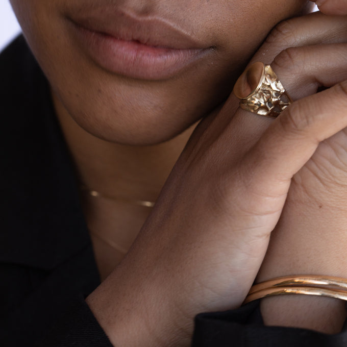 Reflection Ring | Solid Yellow Gold